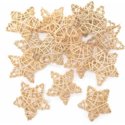 Estrellas de Ratán Natural Baker Ross - Pack de 15 Decorativas Rústicas Estrellas de Ratán Natural Baker Ross - Pack de 15 Decorativas Rústicas