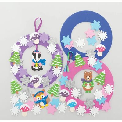 Craft Winter Woodland Wreath Kits - Kit di ghirlande Craft Winter Woodland Wreath Kits - Kit di ghirlande