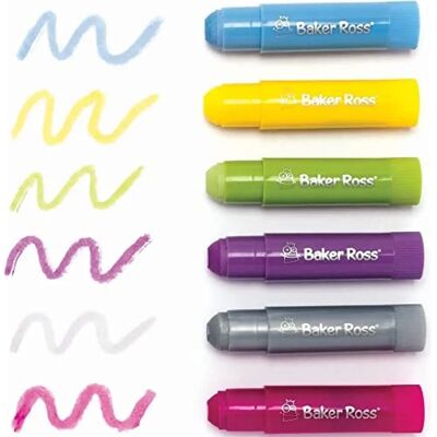 Baker Ross Einhornfarben Poster Malstifte - Packung mit 6 Baker Ross Einhornfarben Poster Malstifte - Packung mit 6