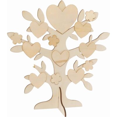 Kits d'arbre généalogique en bois - Kits Famille en Bois - Multicolore Kits d'arbre généalogique en bois - Kits Famille en Bois - Multicolore