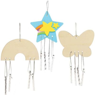 Carillons en bois artisanaux - Pack de 4 Carillons en bois artisanaux - Pack de 4