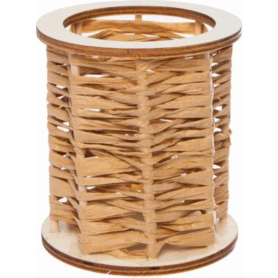 Kit de tissage de pot à stylos en bois - DIY Création Kit de tissage de pot à stylos en bois - DIY Création