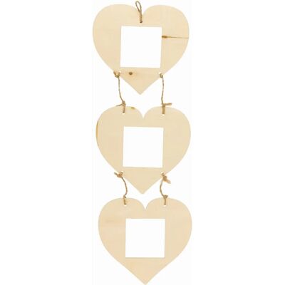 Holzherz-Fotorahmen Bastelset - Valentinstag Geschenk Holzherz-Fotorahmen Bastelset - Valentinstag Geschenk