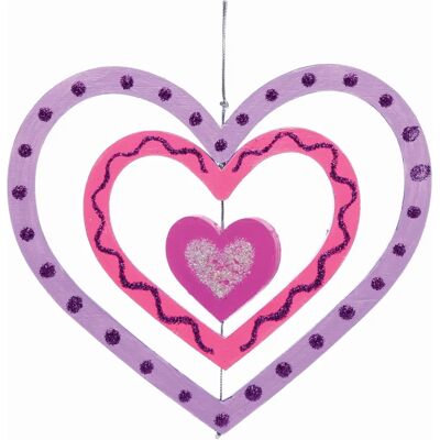 Kit Décoration Cœur en Bois Rotatif Baker Ross - Artisanat Saint-Valentin Kit Décoration Cœur en Bois Rotatif Baker Ross - Artisanat Saint-Valentin
