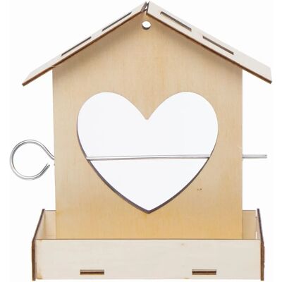 Craft Cœur Kits de mangeoires pour oiseaux en bois - Pack de 2 Craft Cœur Kits de mangeoires pour oiseaux en bois - Pack de 2