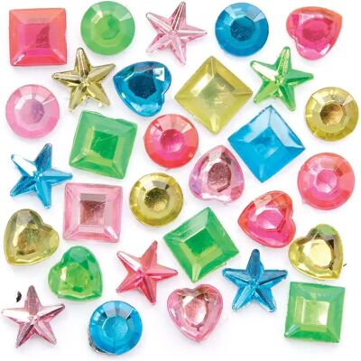 Bijoux autocollants Fée en acrylique - 200 pièces Bijoux autocollants Fée en acrylique - 200 pièces
