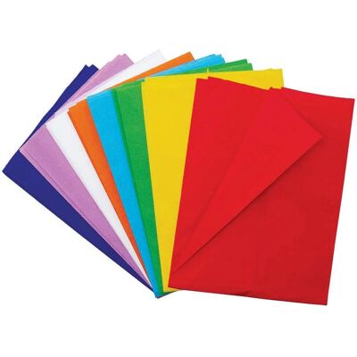 Papier Crepe Arc-en-Ciel Baker Ross - Pack de 8 - Matériel de bricolage Papier Crepe Arc-en-Ciel Baker Ross - Pack de 8 - Matériel de bricolage