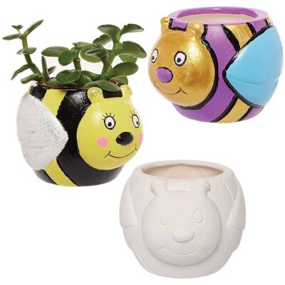 Craft Biene Keramik-Blumentöpfe - Set mit 3 Craft Biene Keramik-Blumentöpfe - Set mit 3