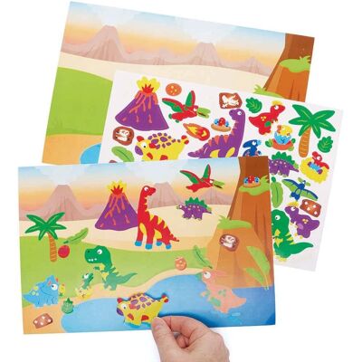 Baker Ross Dinosaurier Aufkleber Set - 5 Stück - Kinder Bastelset Baker Ross Dinosaurier Aufkleber Set - 5 Stück - Kinder Bastelset