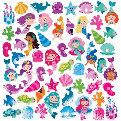 Autocollants de mousse sirène Baker Ross - Pack de 200 - Type de bricolage Autocollants de mousse sirène Baker Ross - Pack de 200 - Type de bricolage
