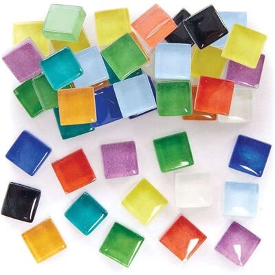 Baker Ross FC870 Azulejos de Mosaico en Vidrio - Pack 500g Baker Ross FC870 Azulejos de Mosaico en Vidrio - Pack 500g
