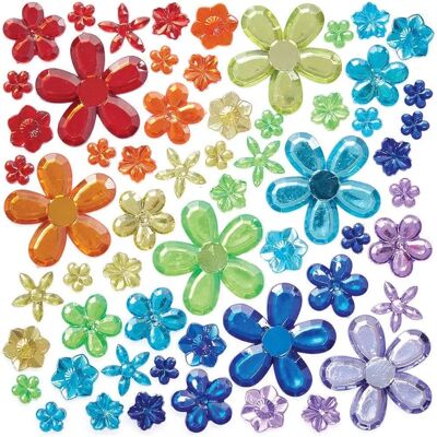 Baker Ross FC878 Bijoux auto-adhésifs fleurs arc-en-ciel - 180 pièces - Fournitures de bricolage Baker Ross FC878 Bijoux auto-adhésifs fleurs arc-en-ciel - 180 pièces - Fournitures de bricolage