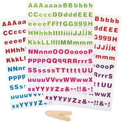 Baker Ross Letter Transfer Stickers - 425+ Letters Baker Ross Letter Transfer Stickers - 425+ Letters