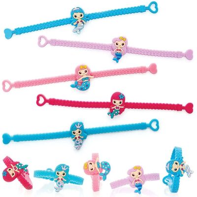Bracelets de sirène Baker Ross - Lot de 10 - Cadeaux pour fêtes d’enfants Bracelets de sirène Baker Ross - Lot de 10 - Cadeaux pour fêtes d’enfants