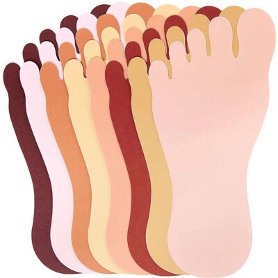 Baker Ross Huidskleur Papiervoet uitsnijdingen - 8 kleuren, 20cm x 9cm - Papierknutselen Baker Ross Huidskleur Papiervoet uitsnijdingen - 8 kleuren, 20cm x 9cm - Papierknutselen