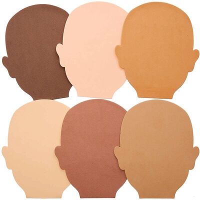 Découpes de Têtes en Couleurs de Peau - Fournitures Découpes de Têtes en Couleurs de Peau - Fournitures