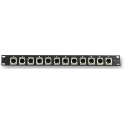 Pulse - Xlr Panel 1u Rack - Black - Stage & Studio Equipment Pulse - Xlr Panel 1u Rack - Black - Stage & Studio Equipment