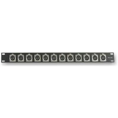 Pulse - 1u Rack Panel With 12x Xlr Panel Sockets Pulse - 1u Rack Panel With 12x Xlr Panel Sockets