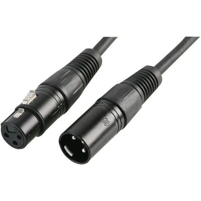 Pulse - DMX Cable 3-Pin XLR - 10 m - Black - DMX Cable Pulse - DMX Cable 3-Pin XLR - 10 m - Black - DMX Cable