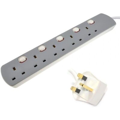 Kenable - 007338 - 5-Gang - 10m - Extension lead Kenable - 007338 - 5-Gang - 10m - Extension lead