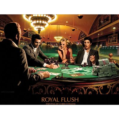 Pyramid Royal Flush Chris Consani Kunstprint - Reproductie - 80x60cm - Poster Pyramid Royal Flush Chris Consani Kunstprint - Reproductie - 80x60cm - Poster