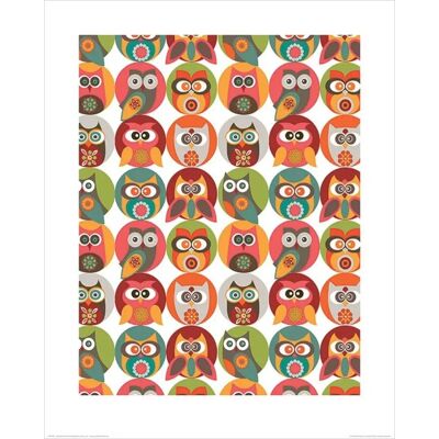 Pyramid - Valentina Ramos Owls Family - 40x50cm - Kunstdruk Pyramid - Valentina Ramos Owls Family - 40x50cm - Kunstdruk