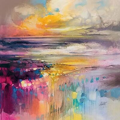 Impression artistique 'Liquid Reflections' de Scott, 40 x 40 cm Impression artistique 'Liquid Reflections' de Scott, 40 x 40 cm