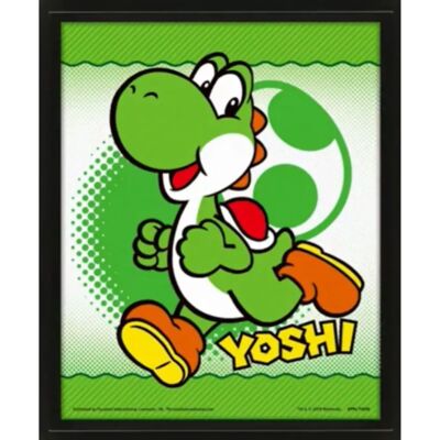 Pyramid International Super Mario Yoshi Flip - 3D Lentikularposter - Wandscroll 26x20cm Pyramid International Super Mario Yoshi Flip - 3D Lentikularposter - Wandscroll 26x20cm