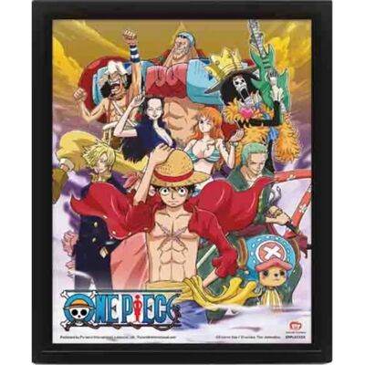 Sherwood One Piece Straw Crew Victory - Affiche 3D, Cadre Noir - Publicité Sherwood One Piece Straw Crew Victory - Affiche 3D, Cadre Noir - Publicité