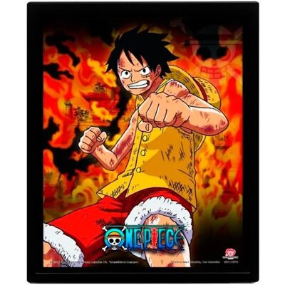 One Piece Brothers Burning Rage 3D Poster - Official Licensed One Piece Brothers Burning Rage 3D Poster - Official Licensed