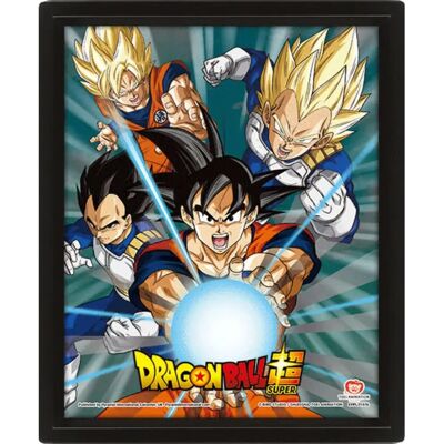 MNS Dragon Ball Super - 3D Lenticular Poster The Power of the Saiyans - Wallscroll MNS Dragon Ball Super - 3D Lenticular Poster The Power of the Saiyans - Wallscroll