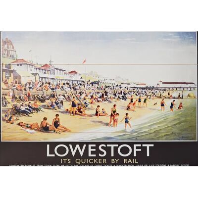 Pyramid International Lowestoft - Strand - 59x40cm Holz Druck Pyramid International Lowestoft - Strand - 59x40cm Holz Druck