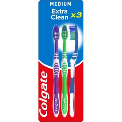 Brosse à dents Moyenne Extra Nettoyage Colgate - Soin Personnel - Publicité Brosse à dents Moyenne Extra Nettoyage Colgate - Soin Personnel - Publicité