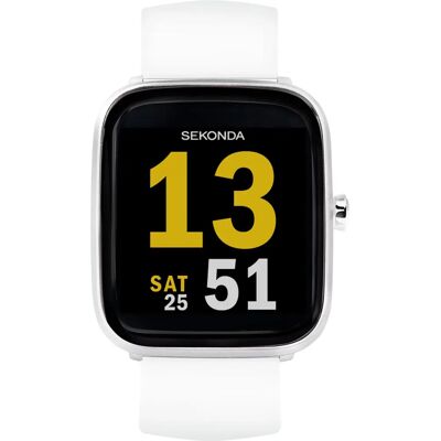 Sekonda Motion Plus Smart Watch - 30013 Silver/White Sekonda Motion Plus Smart Watch - 30013 Silver/White