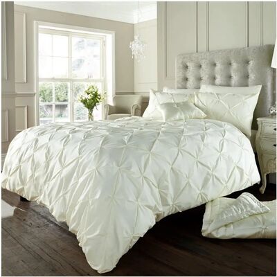 Smart Living Wholesale Ltd Alford Cream Double Duvet Cover Set - Duvet Cover Set Smart Living Wholesale Ltd Alford Cream Double Duvet Cover Set - Duvet Cover Set