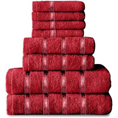 GAVENO CAVAILIA Gaveno Cavailia Boston Handtuch-Set, 8 Stück, 100% Baumwolle - Towel Set GAVENO CAVAILIA Gaveno Cavailia Boston Handtuch-Set, 8 Stück, 100% Baumwolle - Towel Set