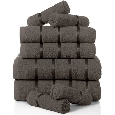 Gaveno Cavailia - Boston - dark gray - Towel set Gaveno Cavailia - Boston - dark gray - Towel set