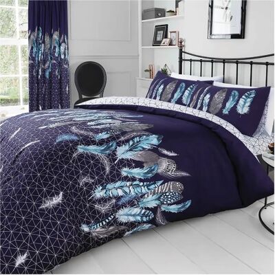 Smart Living - Printed Feathers - Polycotton - Duvet Cover Smart Living - Printed Feathers - Polycotton - Duvet Cover