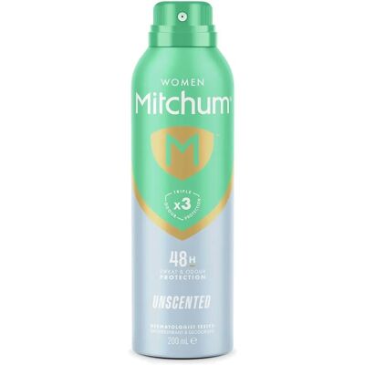 Mitchum Déodorant aérosol sans parfum - 200ml - Publicité Mitchum Déodorant aérosol sans parfum - 200ml - Publicité