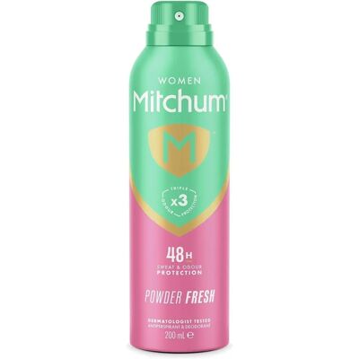 Revlon Mitchum Déodorant Spray Corporel Femme Poudré Fresh (200 ml) - Publicité Revlon Mitchum Déodorant Spray Corporel Femme Poudré Fresh (200 ml) - Publicité