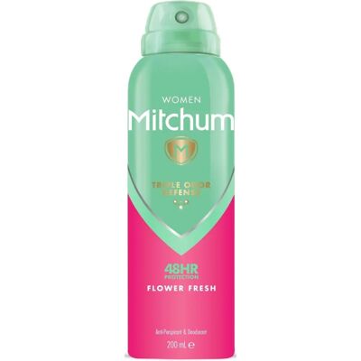 Mitchum Femme Flower Fresh Antitranspirant & Déodorant - Femme, 200ml - Publicité Mitchum Femme Flower Fresh Antitranspirant & Déodorant - Femme, 200ml - Publicité