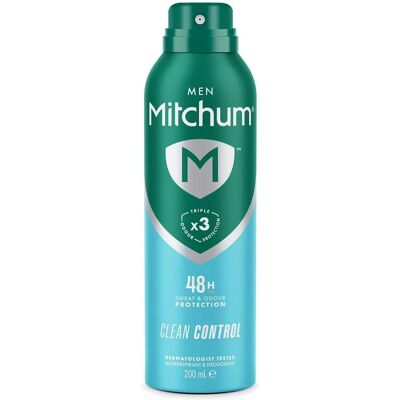 Mitchum Homme Antitranspirant & Déodorant - Contrôle Propre - 48H Protection - Publicité Mitchum Homme Antitranspirant & Déodorant - Contrôle Propre - 48H Protection - Publicité