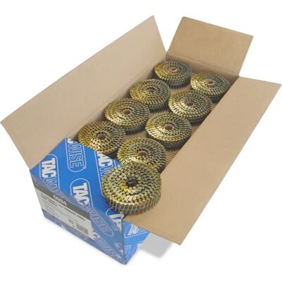 Tacwise 14.400 pregos de cabeça plana - Anelados 2,1x35mm Tacwise 14.400 pregos de cabeça plana - Anelados 2,1x35mm