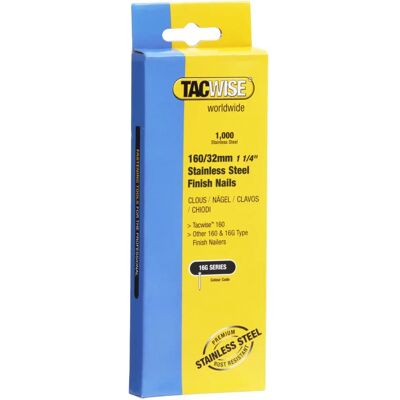 Guilhotina de Aço Inoxidável Tacwise 160/ 32mm - Pregos Guilhotina de Aço Inoxidável Tacwise 160/ 32mm - Pregos