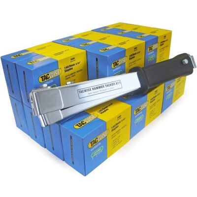 Tacwise - A11 - Grapas 140/10mm - Bundle - Hammer Tacker Tacwise - A11 - Grapas 140/10mm - Bundle - Hammer Tacker