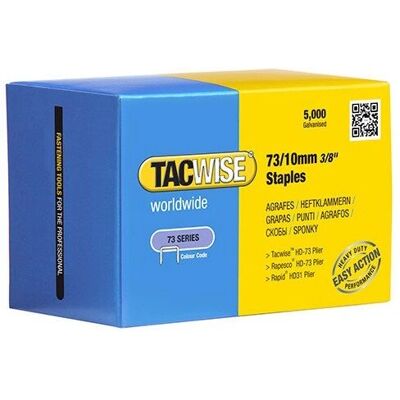 Tacwise 73/10mm Grampos galvanizados - Pack de 5000 Tacwise 73/10mm Grampos galvanizados - Pack de 5000