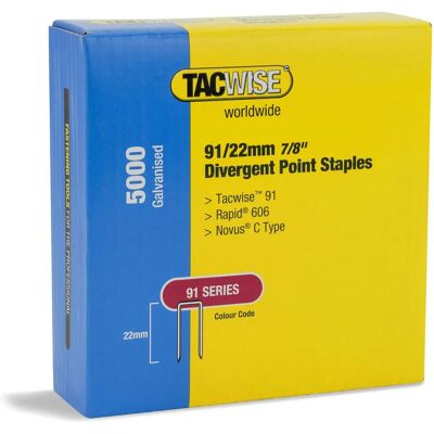Tacwise 1617 Graffette a Corona Stretta Zincate - Staples Tacwise 1617 Graffette a Corona Stretta Zincate - Staples