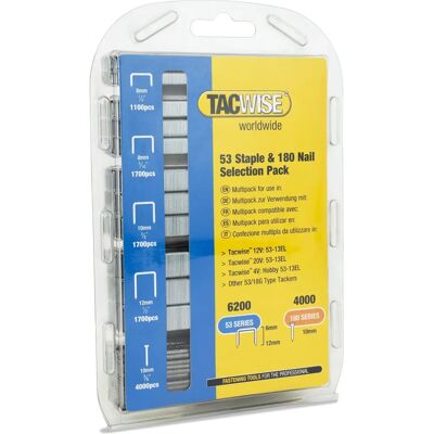Tacwise 1628 Confezione di Graffette e Chiodi - 10200 pz Tacwise 1628 Confezione di Graffette e Chiodi - 10200 pz