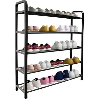 RAM ONLINE - Ram Black - 5 Tier - Shoe Rack RAM ONLINE - Ram Black - 5 Tier - Shoe Rack