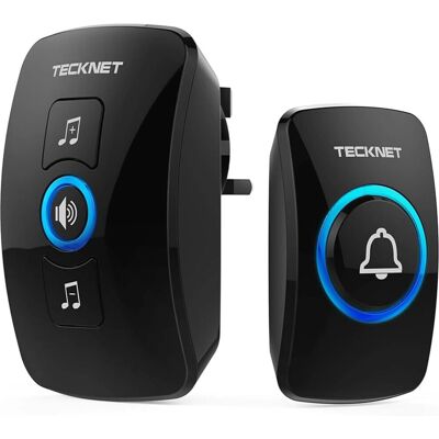TECKNET - Doorbell - IP65 Waterproof - 1300ft Range TECKNET - Doorbell - IP65 Waterproof - 1300ft Range